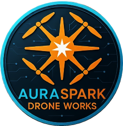 AuraSpark Drone Works logo